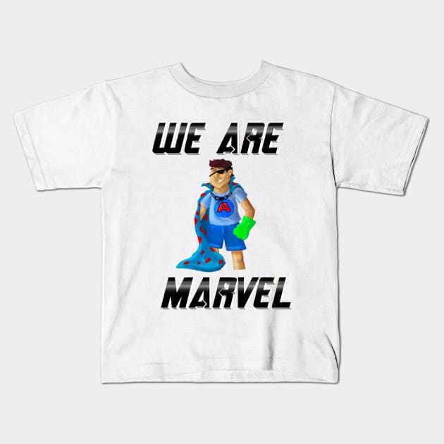 We Are Marvel Pod (Just Jeremy) Kids T-Shirt by We Are Marvel Pod